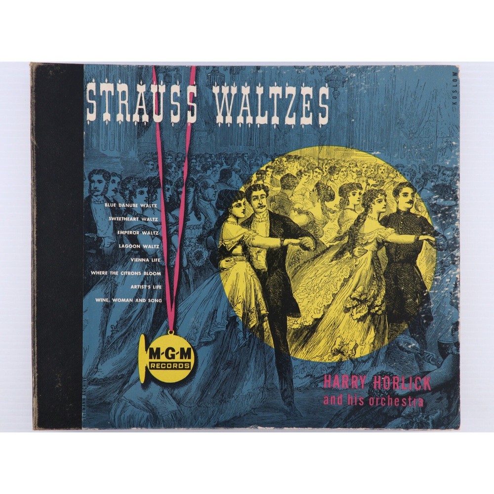 Harry Horlick & His Orchestra, Strauss Waltzes 1947 4x 10" 78rpm Record Book Set